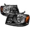 Spec-D Tuning 04-08 Ford F150 Crystal Housing Headlights Black 2LH-F15004JM-RS - alternate 1
